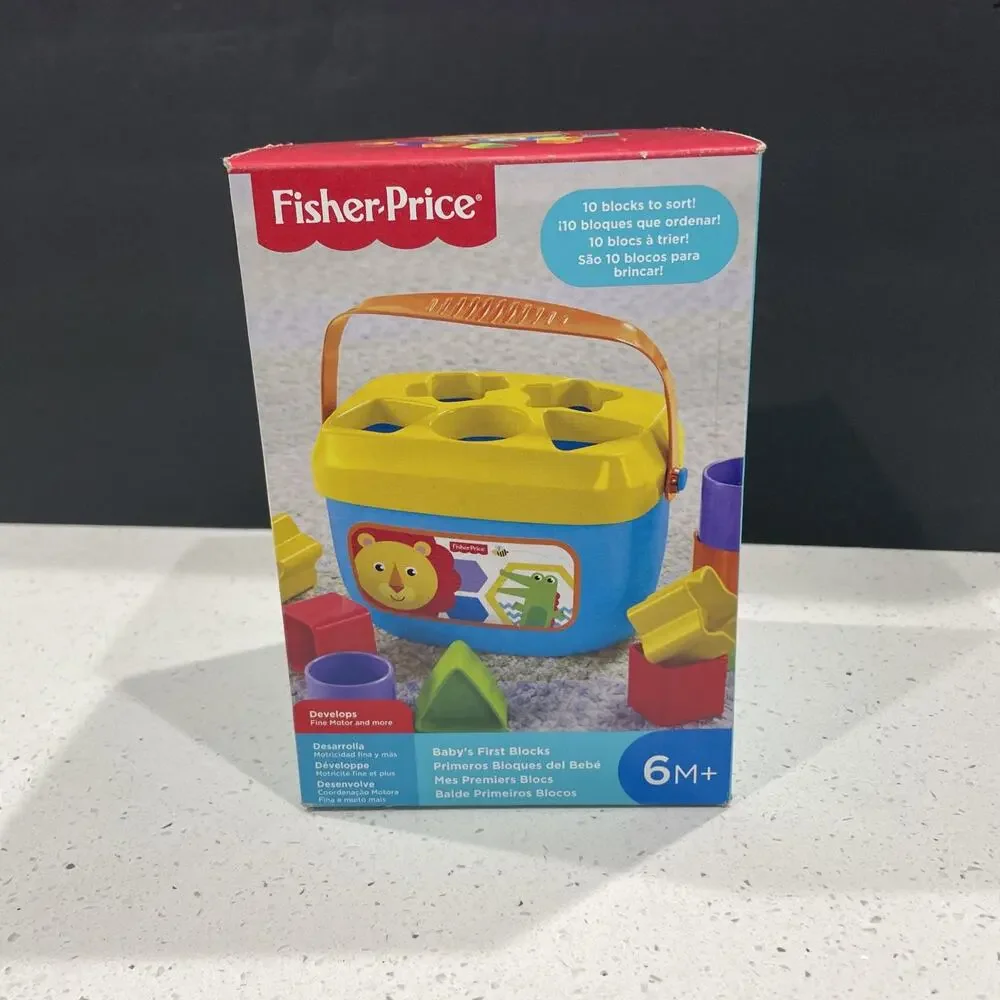 Baby's First Blocks - Infant Toy by Fisher Price (FGP10) NEW Sealed Box